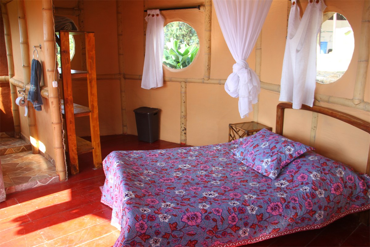 Interior de cabaña